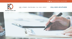 Desktop Screenshot of keatinglaw.com